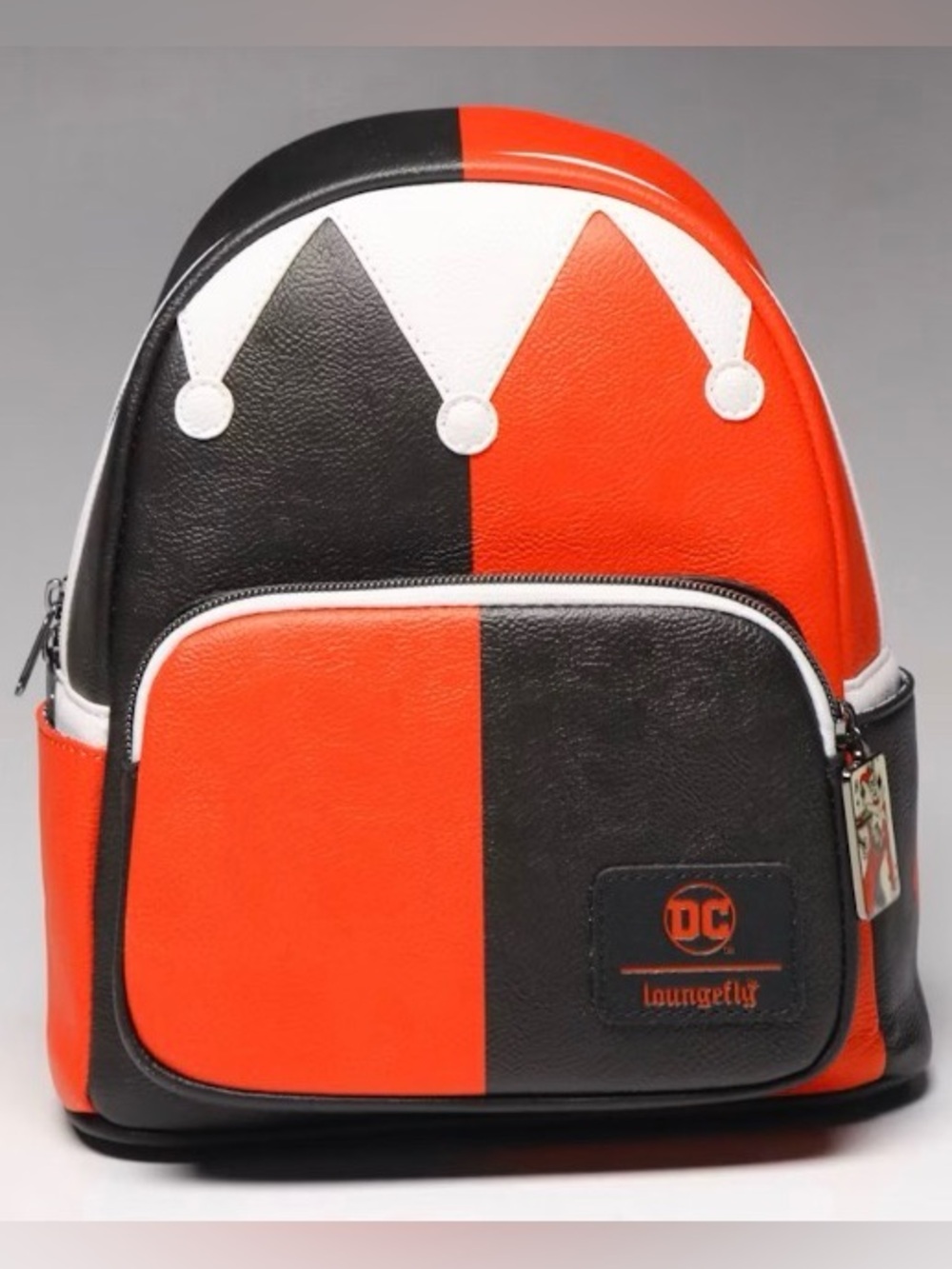 Loungefly x DC Comics Harlequin Mini Backpack in Red, Black & White - NWT